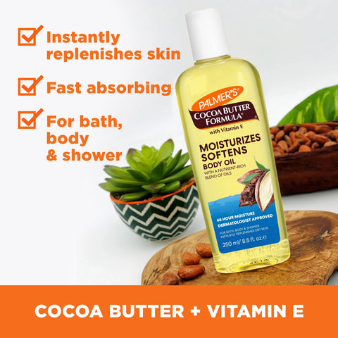 Moisturizes & Softens Cocoa Butter Body Oil