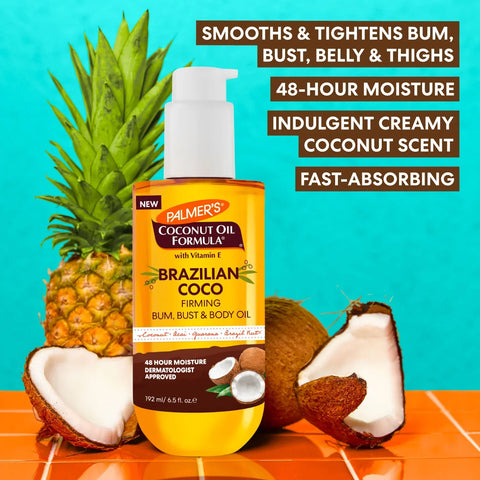 Brazilian Coco Firming Bum, Bust & Body Oil