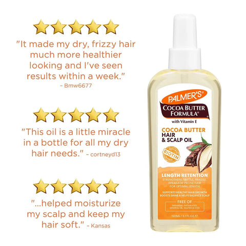 Cocoa Butter Hair & Scalp Oil
