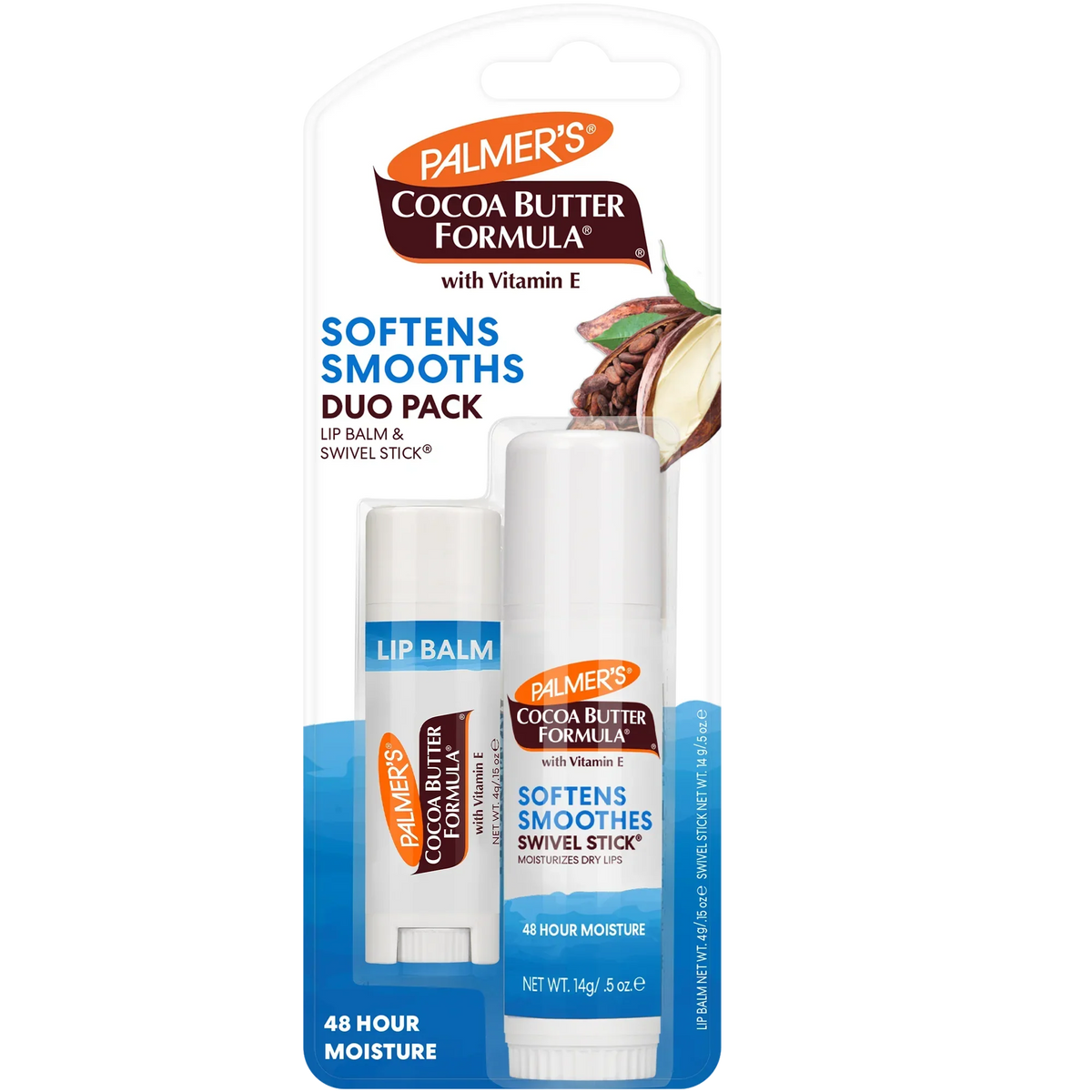 Cocoa Butter Lip Balm & Swivel Stick Duo