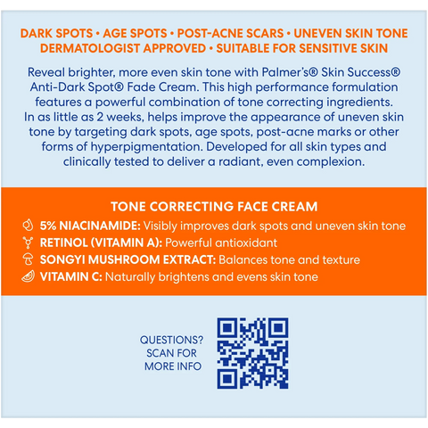 Anti-Dark Spot Fade Cream, for all Skin Types