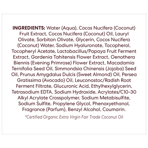 Coconut Hydrate Facial Moisturizer