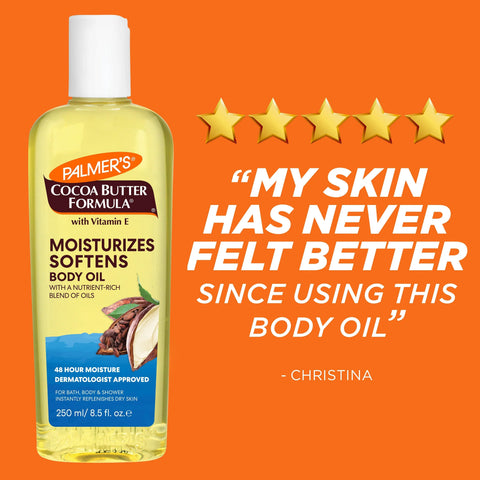 Moisturizes & Softens Cocoa Butter Body Oil