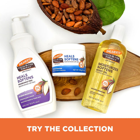 Heals & Softens Cocoa Butter Body Lotion, Fragrance Free