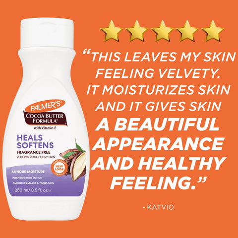 Heals & Softens Cocoa Butter Body Lotion, Fragrance Free