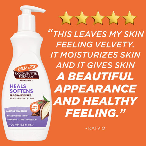 Heals & Softens Cocoa Butter Body Lotion, Fragrance Free