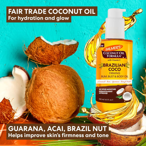 Brazilian Coco Firming Bum, Bust & Body Oil