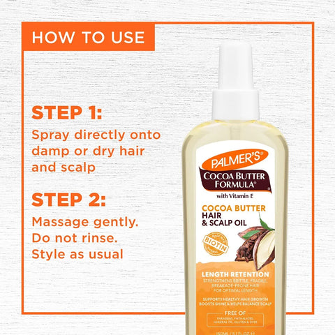 Cocoa Butter Hair & Scalp Oil